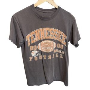 Vintage Tennessee Volunteers Gray Shirt Mens Small NCAA Football Outback Bowl 08